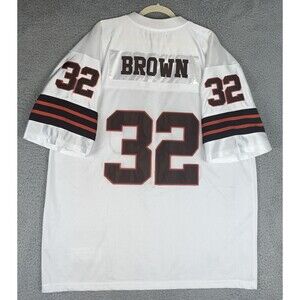 VTG Mitchell & Ness Jersey Jim Brown #32 Browns 1957-1966 Mens 56 3XL White NWOT